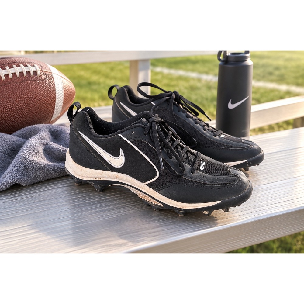 Nike Football Cleats  Shoes Black Size 6Y Youth Sneakers Training